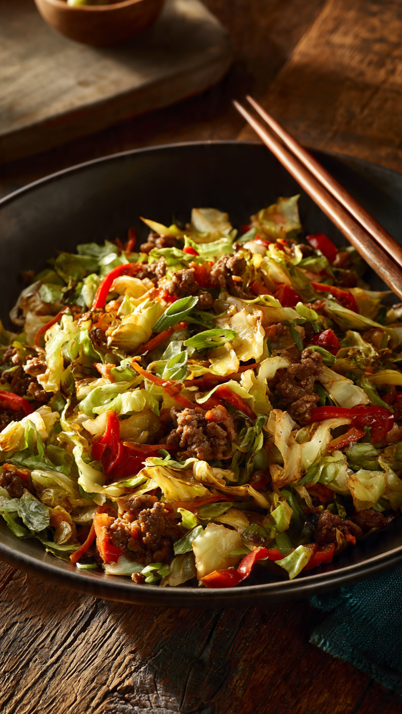 Cabbage and Ground Beef Skillet (Easy One-Pan Dinner)