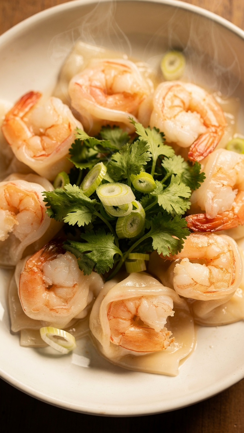 Steamed Shrimp Dumplings (Har Gow Style)