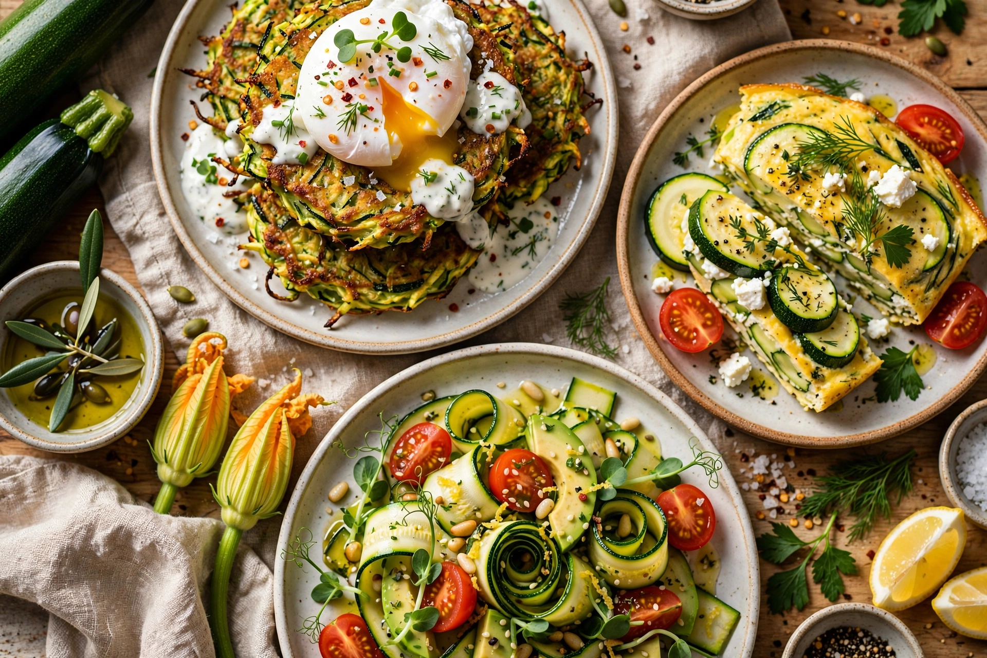 Healthy Zucchini Blueberry Baked Oatmeal
